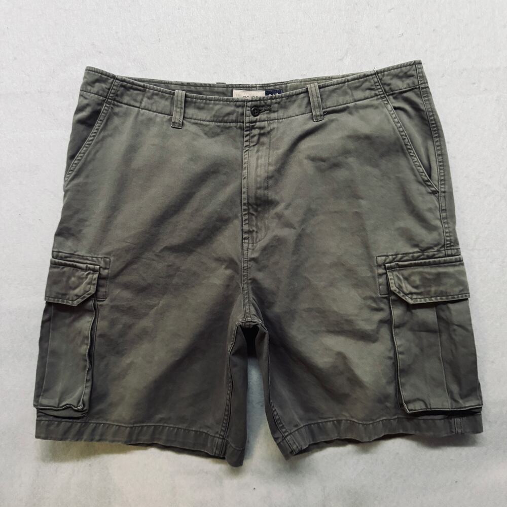 VTG‎ 90s Gap Mens Size 40 Cargo Shorts Utility Y2K Dark Green Pockets Casual